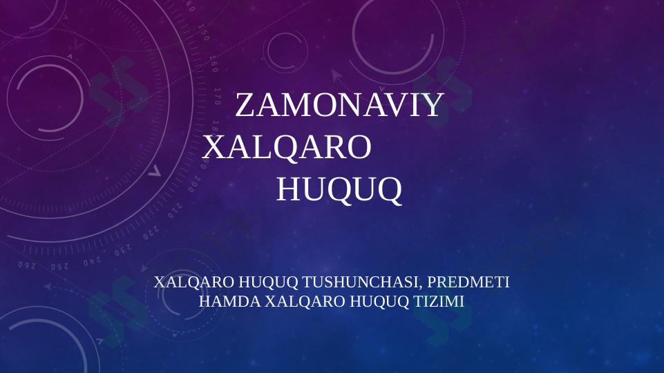 Xalqaro huquq