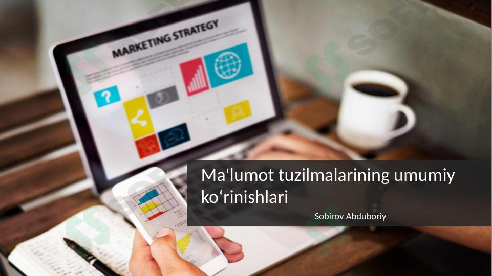 Ma'lumot tuzilmalarining umumiy koʻrinishlari ppt
