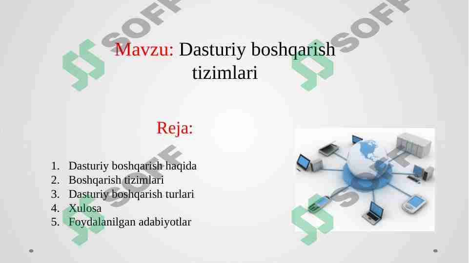 Dasturiy boshqarish tizimlari