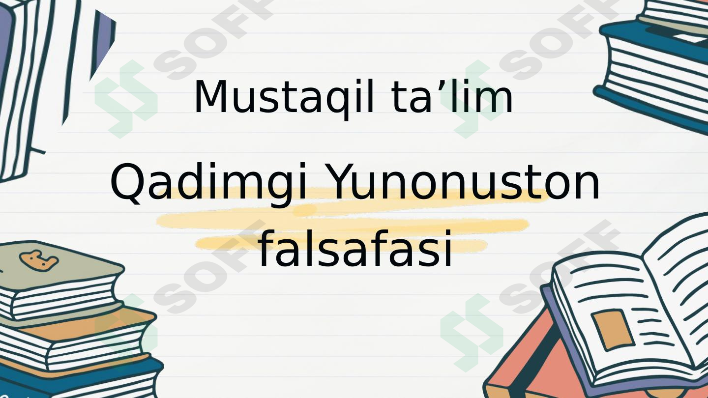Qadimgi Yunonuston falsafasi