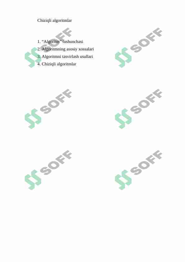 Chiziqli algoritmlar