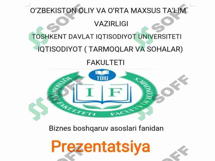 Biznes reja haqida tushuncha va mening biznes rejam.