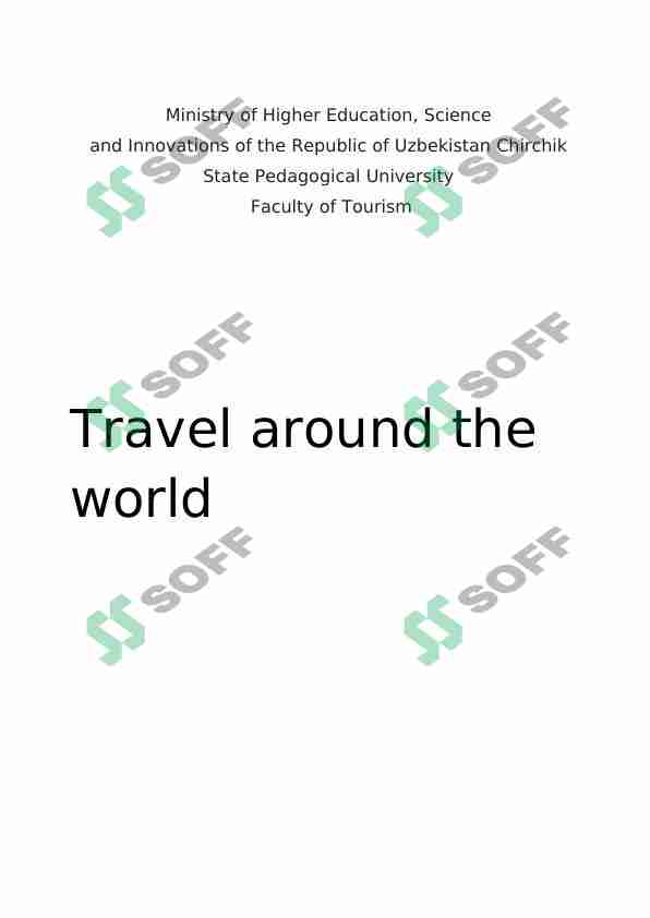 Travel around the world