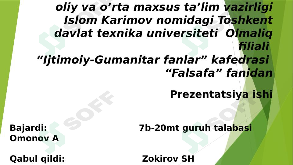 Korrupsiya. O'zbekiston Respublikasida korrupsiyaga qarshi kurashishning ijtimoiy-g'oyaviy asoslari