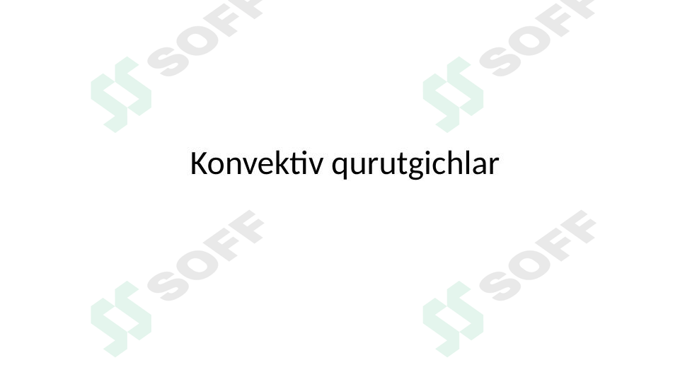 Konvektiv qurutgichlar