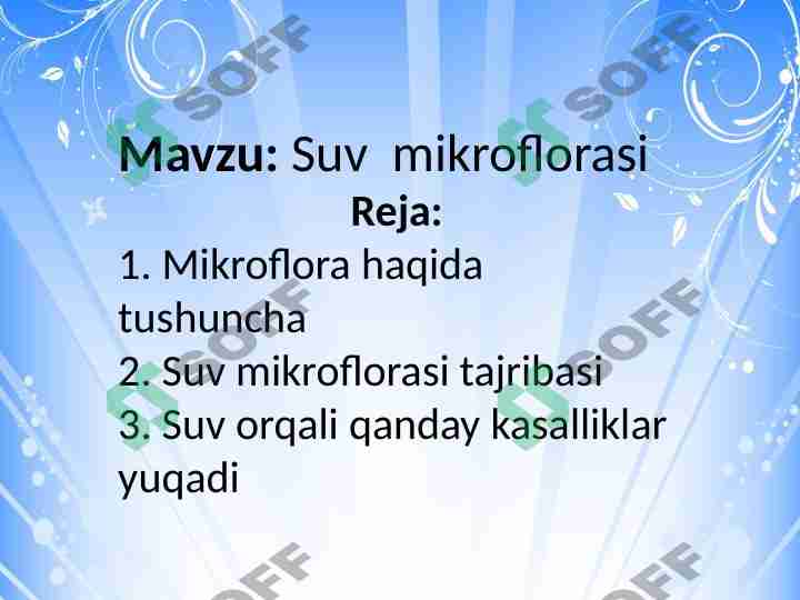 SUV MIKROFLORASI-2