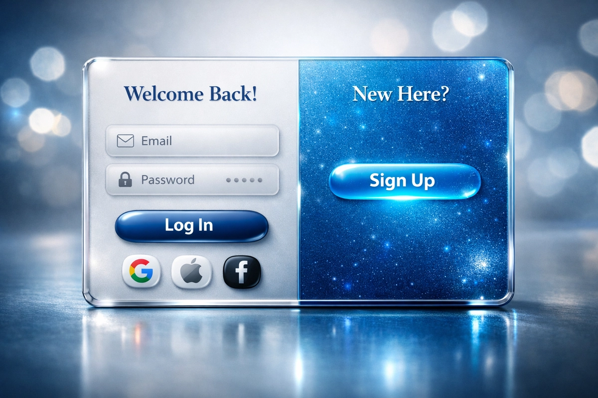 Login va Registration dizayn toʻplami