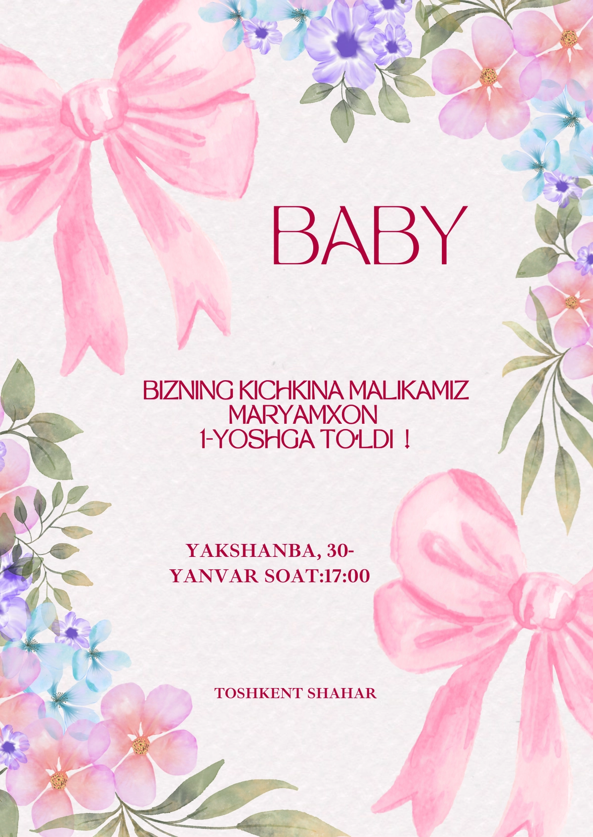 Chaqaloqlar uchun tugʻilgan kun uchun