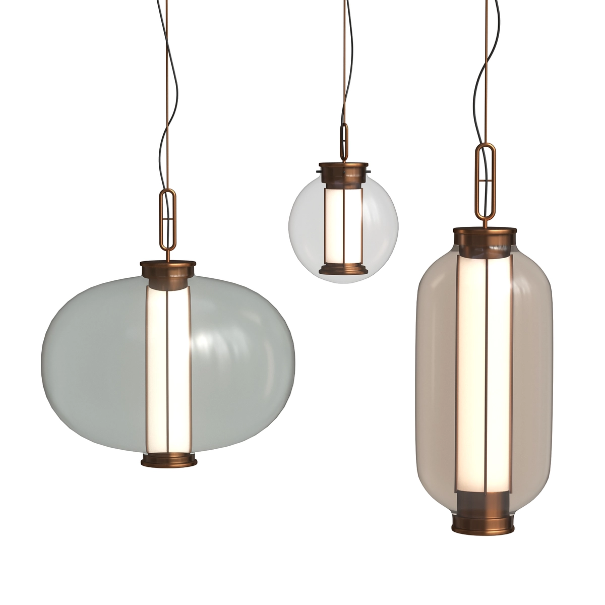 Pendant lamp Delight Collection Bia B amber