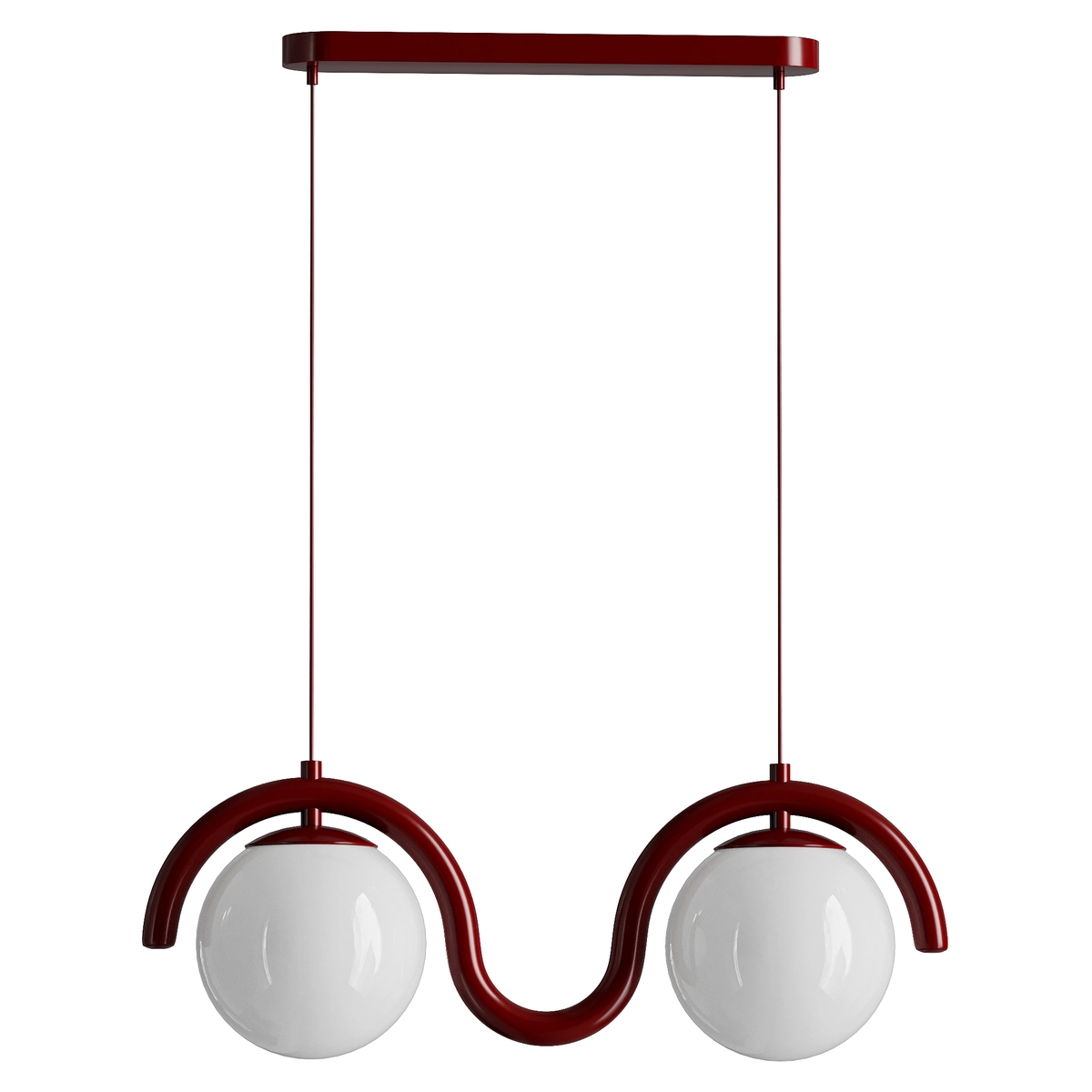 Lenox Linear Ball Pendant Lamp 2 heads