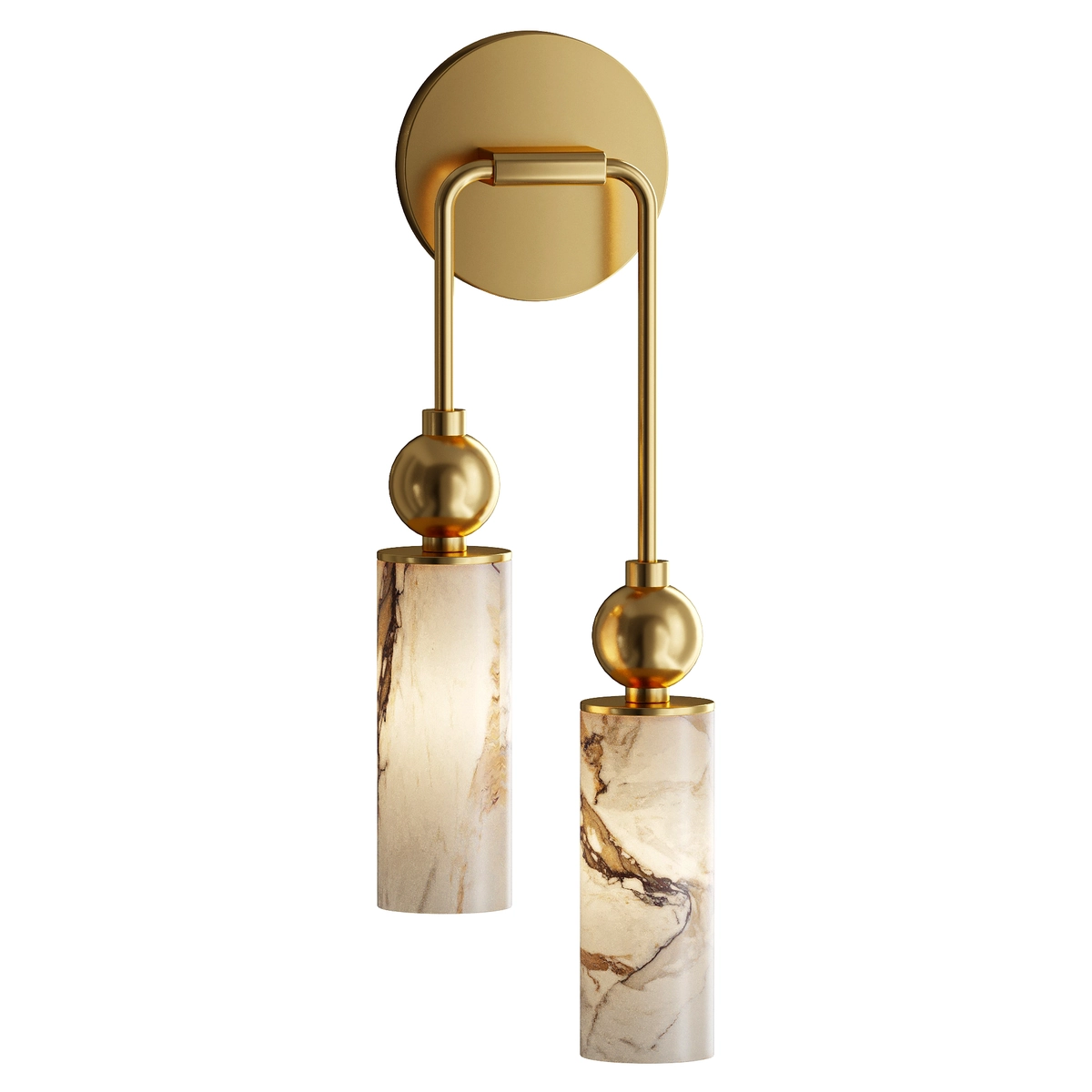 Harlin Alabaster Wall Lamp 2 heads