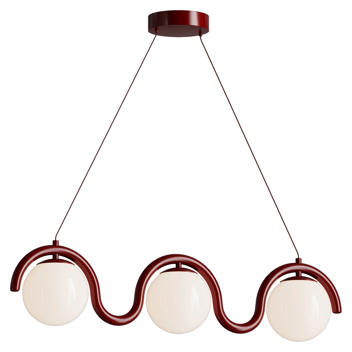 Lenox Linear Ball Pendant Lamp 3 heads