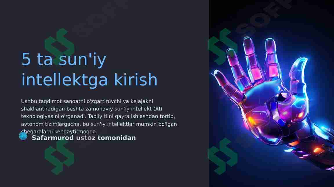 Sun'iy intellektga kirish