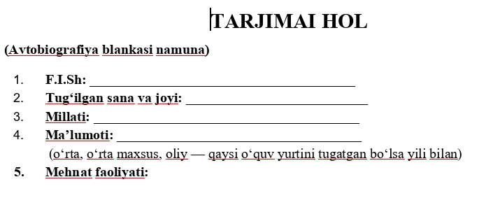 TARJIMAI HOL blanka namunasi