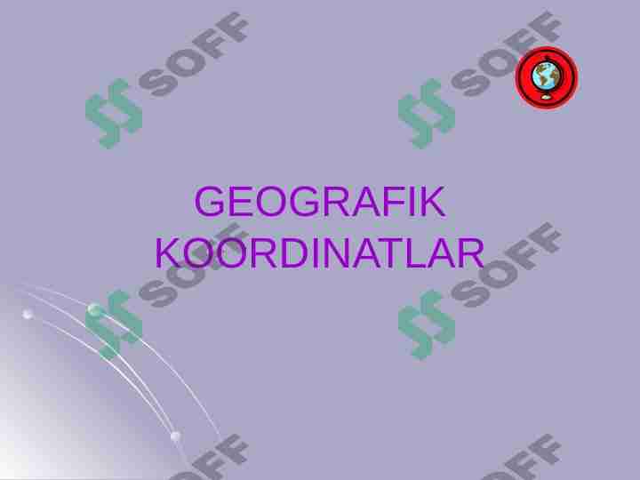 GEOGRAFIK KOORDINATLAR