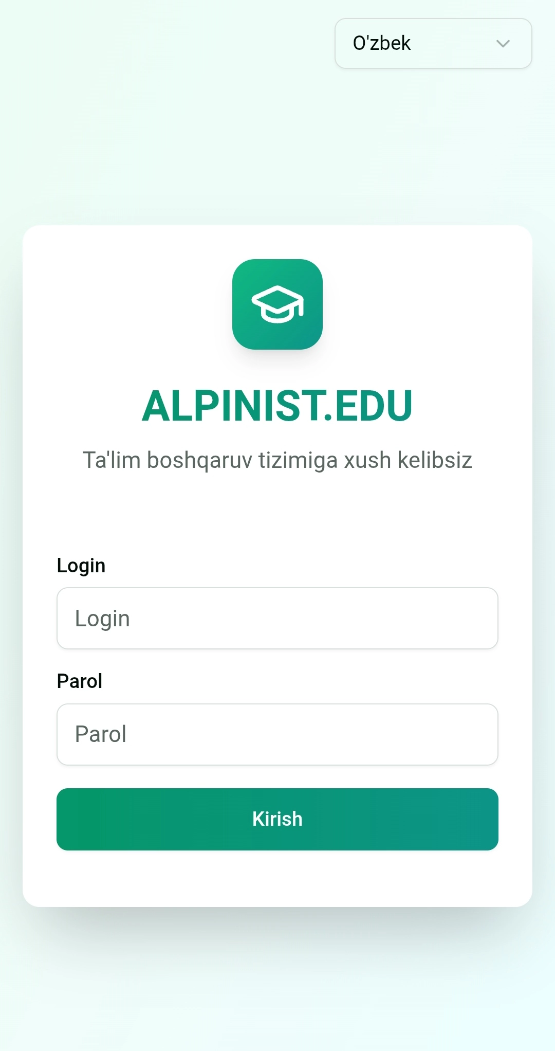 Oquv markazlar uchun sayt
