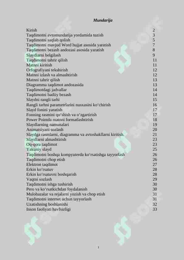 Mikrosoft Power point