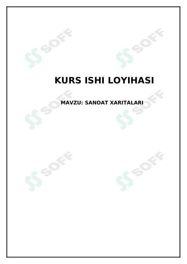 Sanoat xaritalari