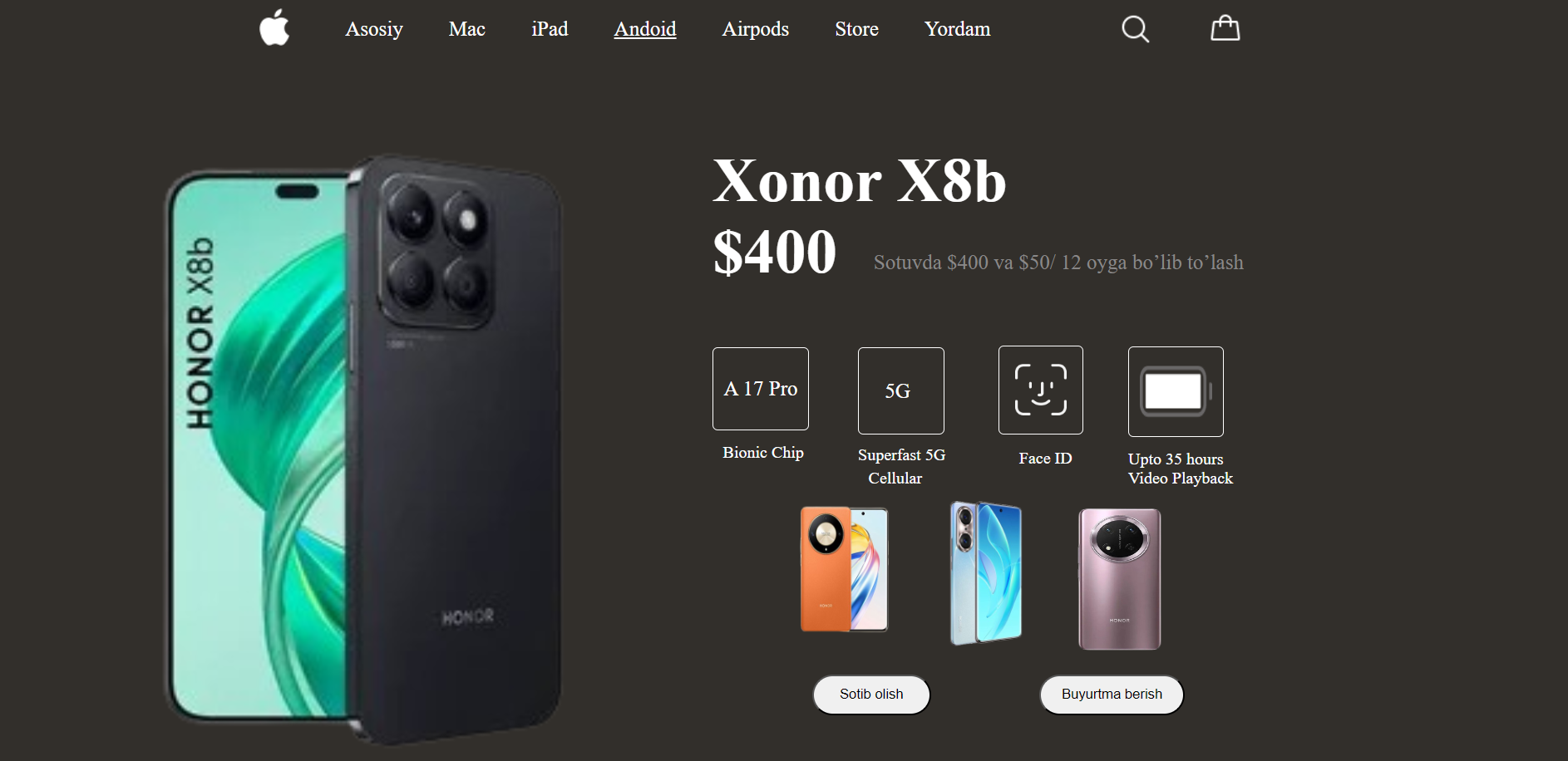 Xonor telefonlari