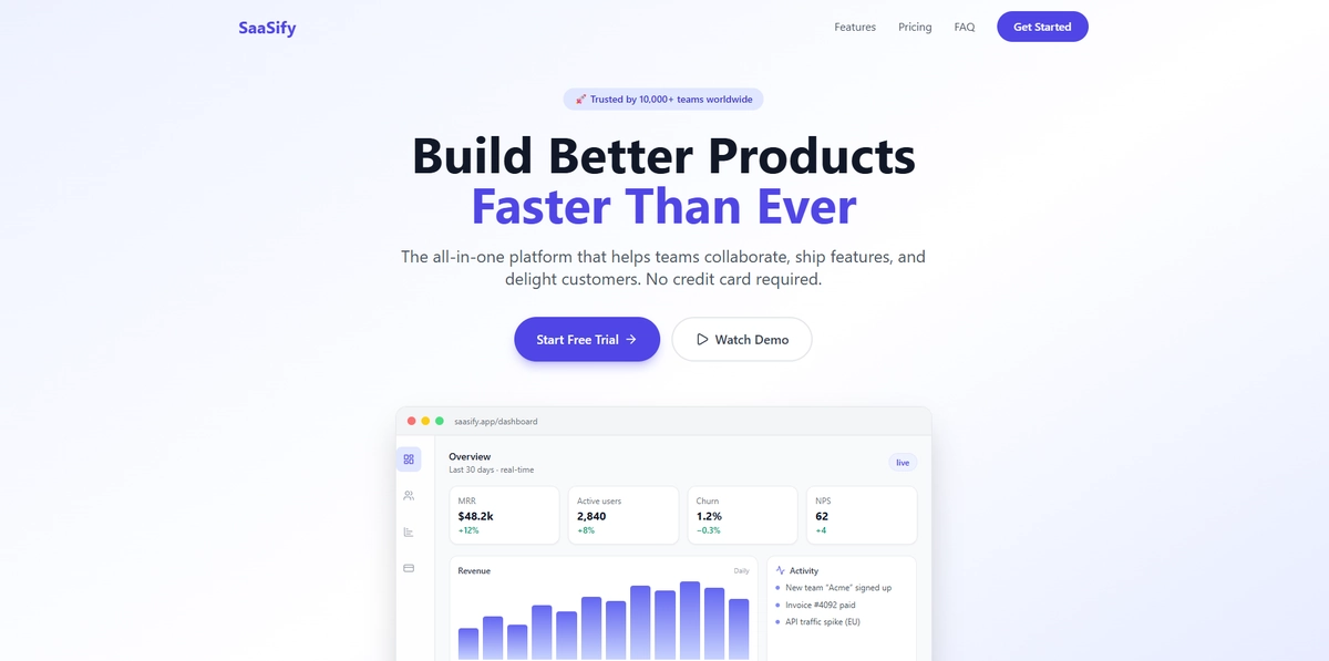 Saas Web-Site