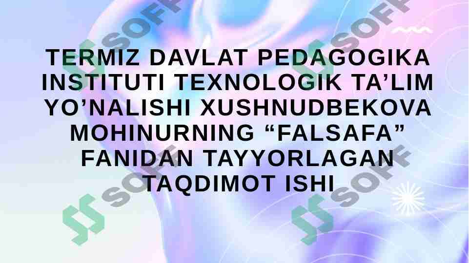 Diniy madaniy ananalarning jamiyat taraqqiyotiga ta’siri
