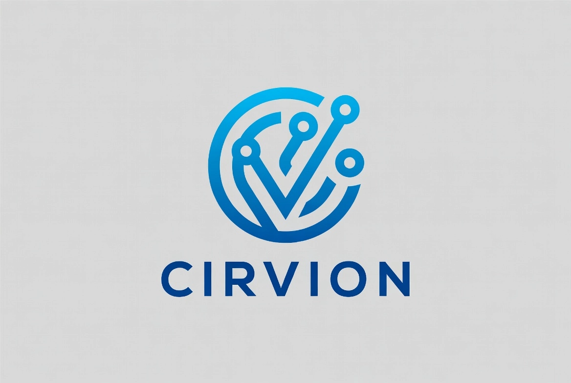 CIRVION – Innovatsion texnologiya brendi uchun logo