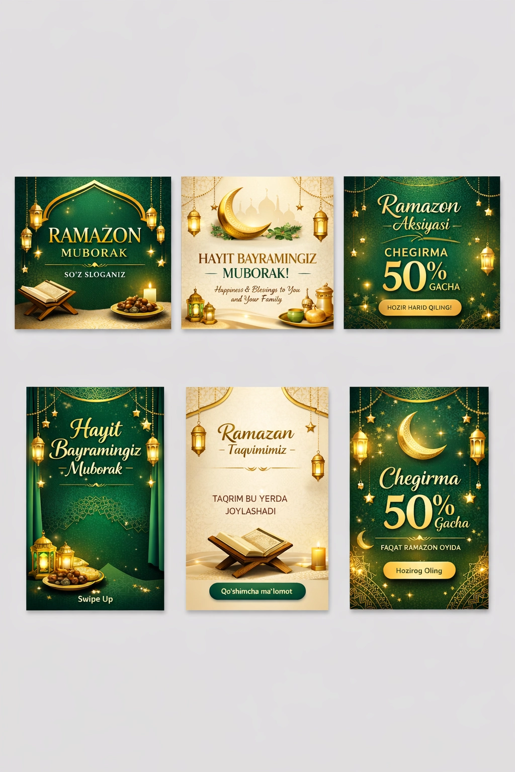 “Ramazon / Hayit Instagram & Story Shablon Paketi”