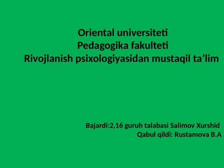 Kasbiy pedagogik fantaziya (xayol)