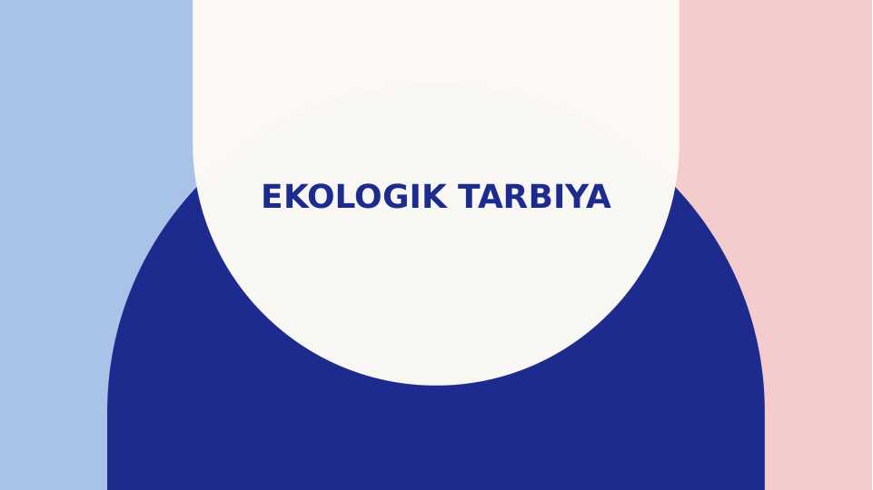 Ekologik tarbiya