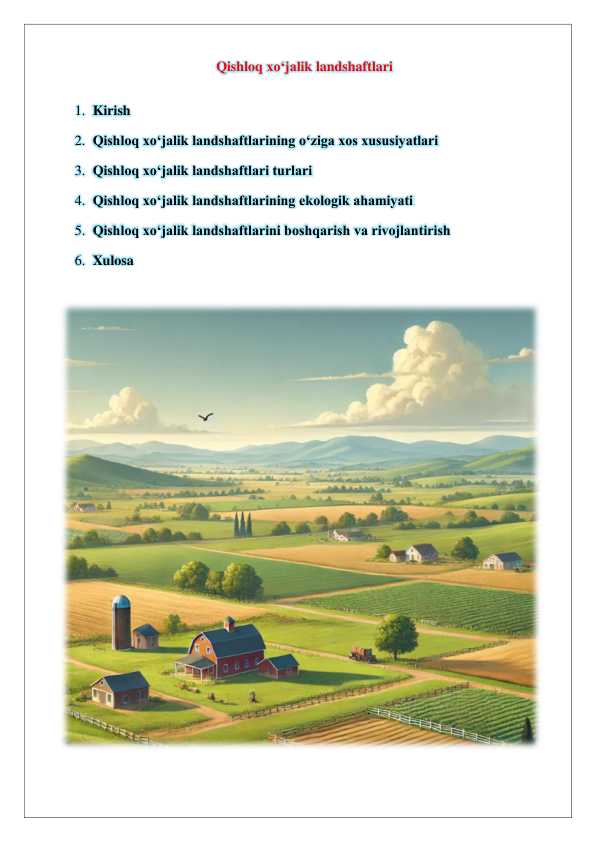 Qishloq xo'jalik landshaftlari 25