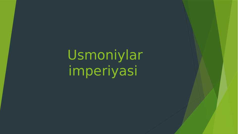 Usmoniylar imperiyasi
