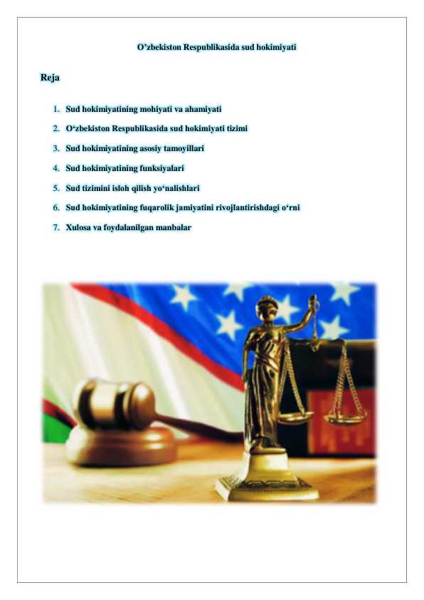O’zbekiston Respublikasida sud hokimiyati 25