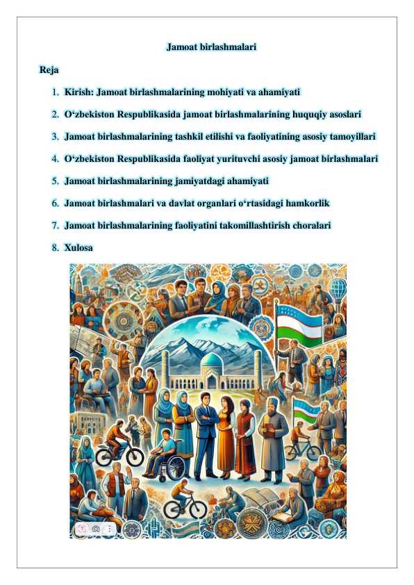 Jamoat birlashmalari 25