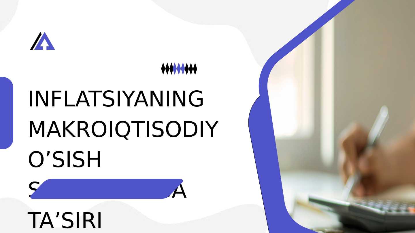 Inflatsiyaning oqibatlari