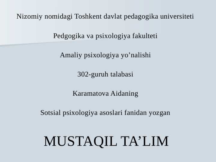 Katta guruhlar va ommaviy ijtimoiy jarayonlar psixologiyasi.
