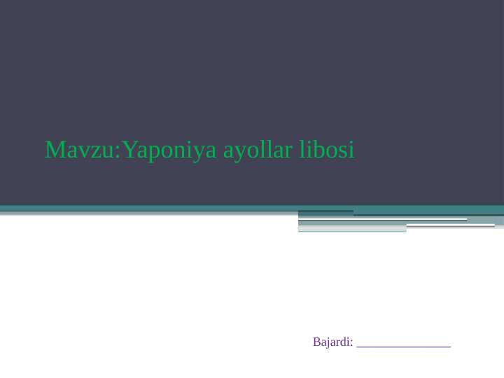 Yaponiya ayollar libosi