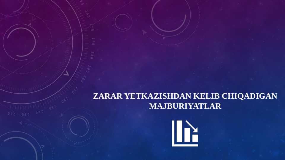 ZARAR YETKAZISHDAN KELIB CHIQADIGAN MAJBURIYATLAR