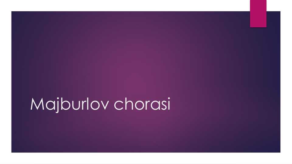 Majburlov chorasi
