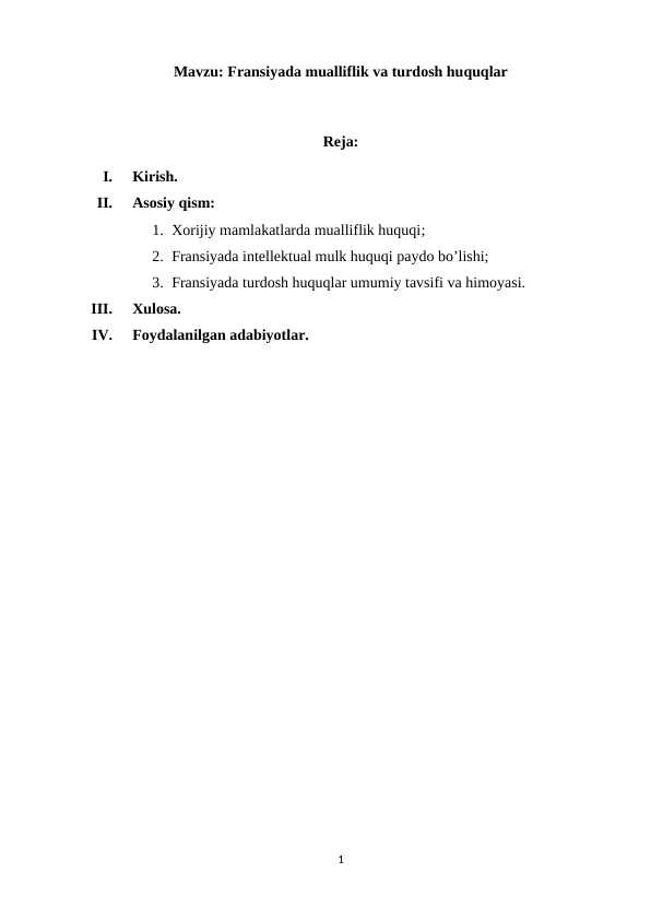 Fransiyada mualliflik va turdosh huquqlar