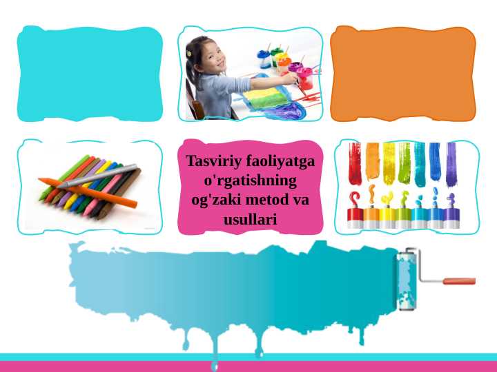 Tasviriy faoliyatga o'rgatishning og'zaki metod va usullari