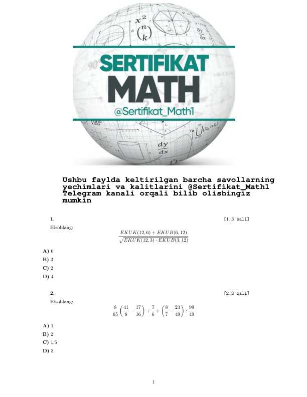 BMBA milliy sertifikat test baza mock