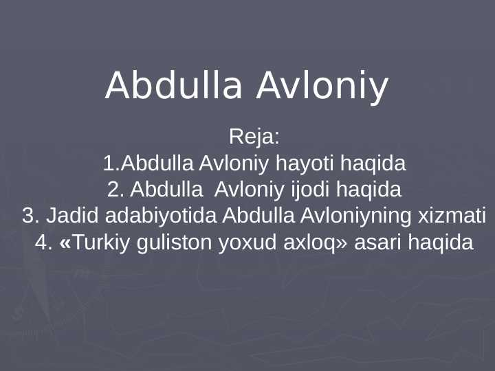 Abdulla Avloniy