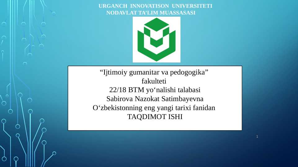 Ma'naviy madaniy sohadagi yangilanishlar