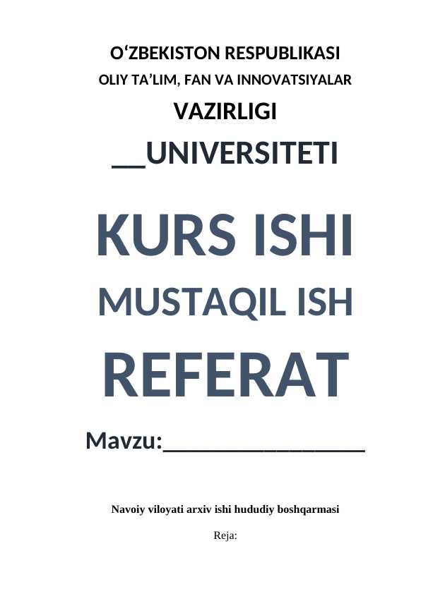 Navoiy viloyati arxiv ishi hududiy boshqarmasi