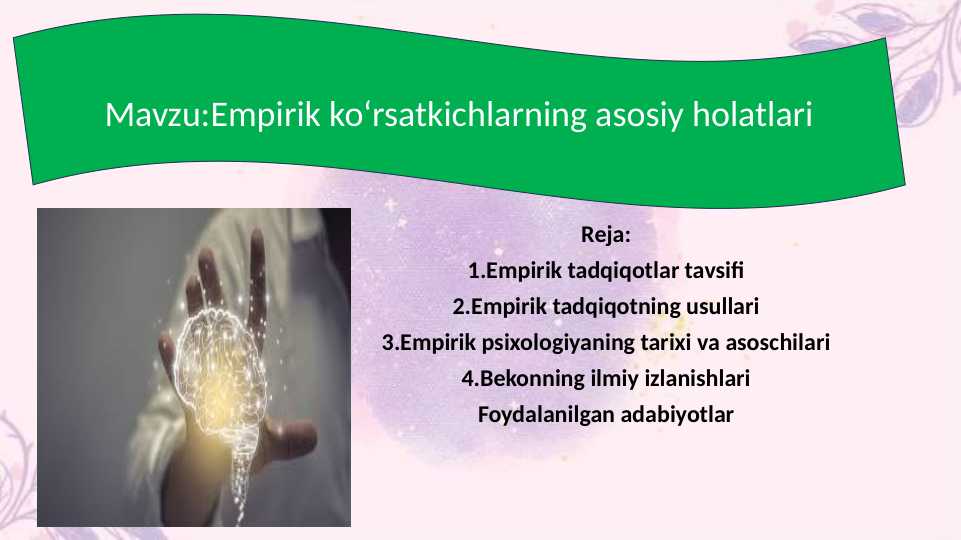 Empirik ko‘rsatkichlarning asosiy holatlari 30.pptx