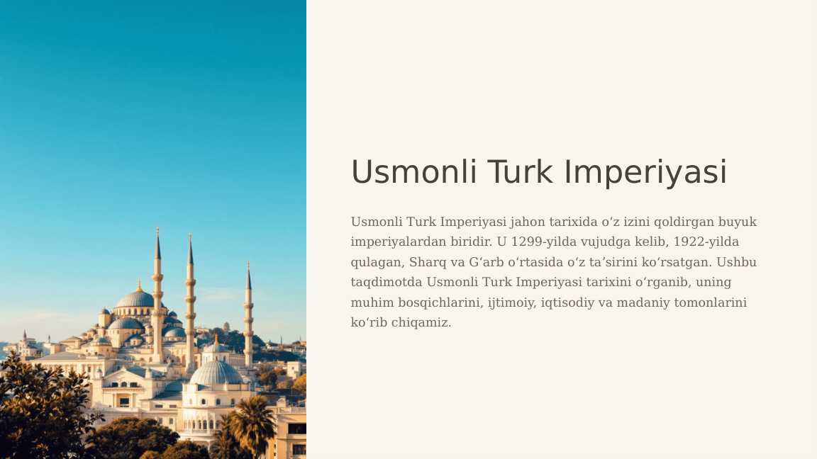Usmonli turk imperiyasi