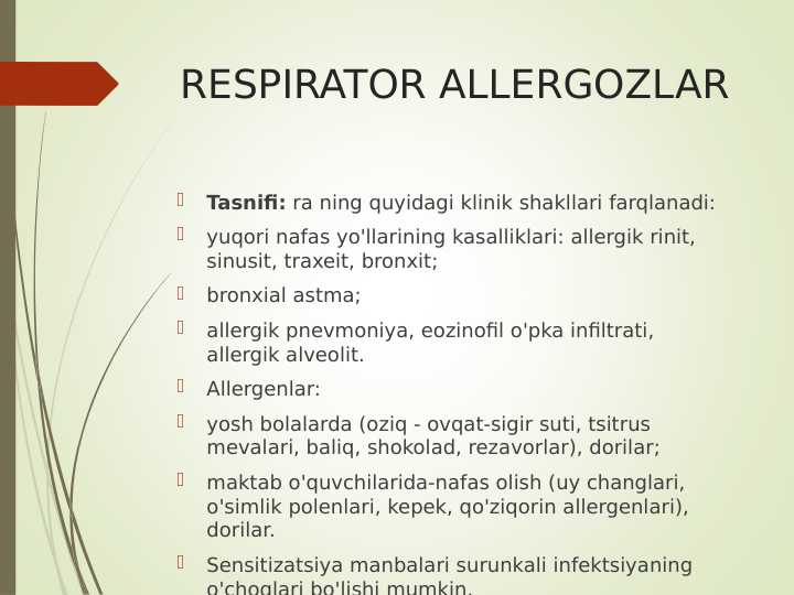 Respirator allergozlar