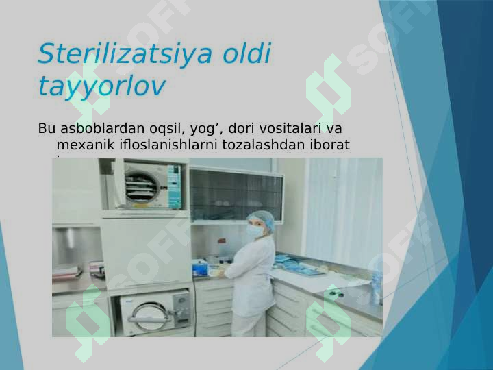 Stomatologiya dezinfeksiya va sterilizatsiya