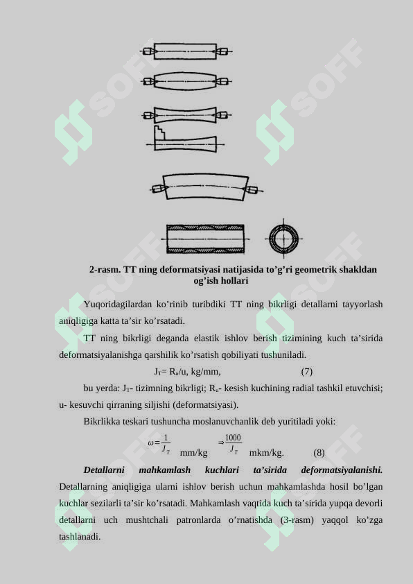 KESIB ISHLASH ANIQLIGI VA ISHLANGAN SIRT SIFATI