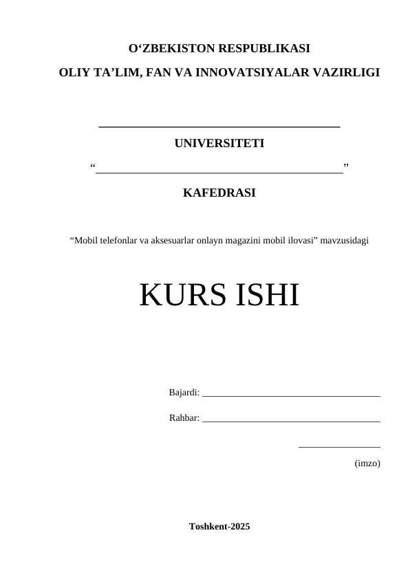 Mobil telefonlar va aksesuarlar onlayn magazini mobil ilovasi